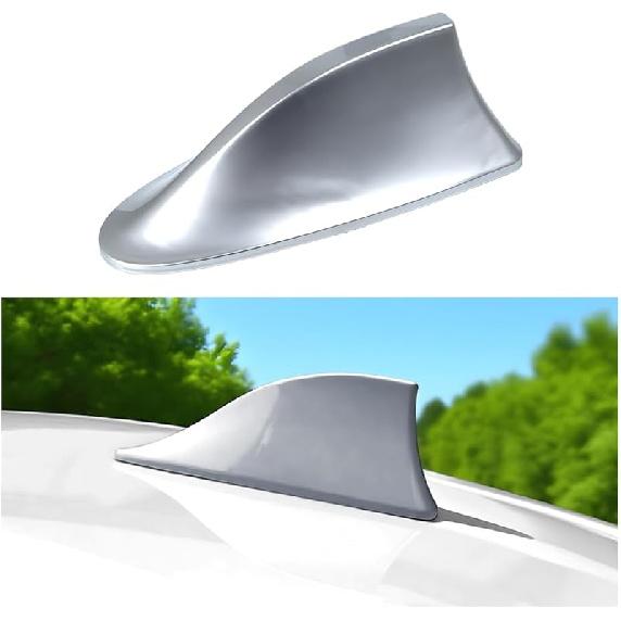 Car Shark Fin Antenna Cover, Top Roof Aerial Base AM/FM Radio Signal Base with Adhesive Tape, Fashionable Automotive Top Decoration Replacement,