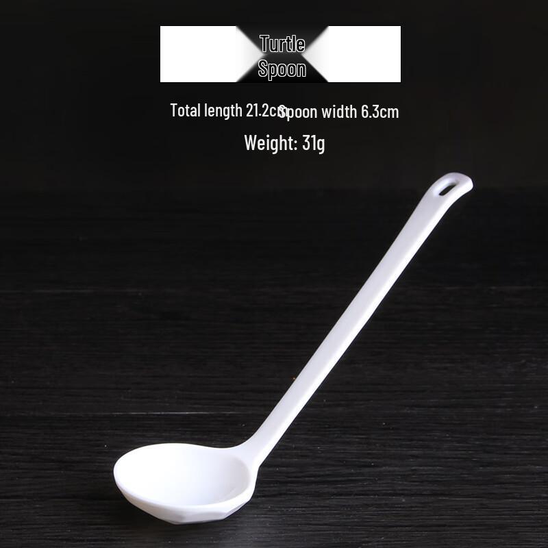 Qianxing A8 White Melamine Spoons & Ladles