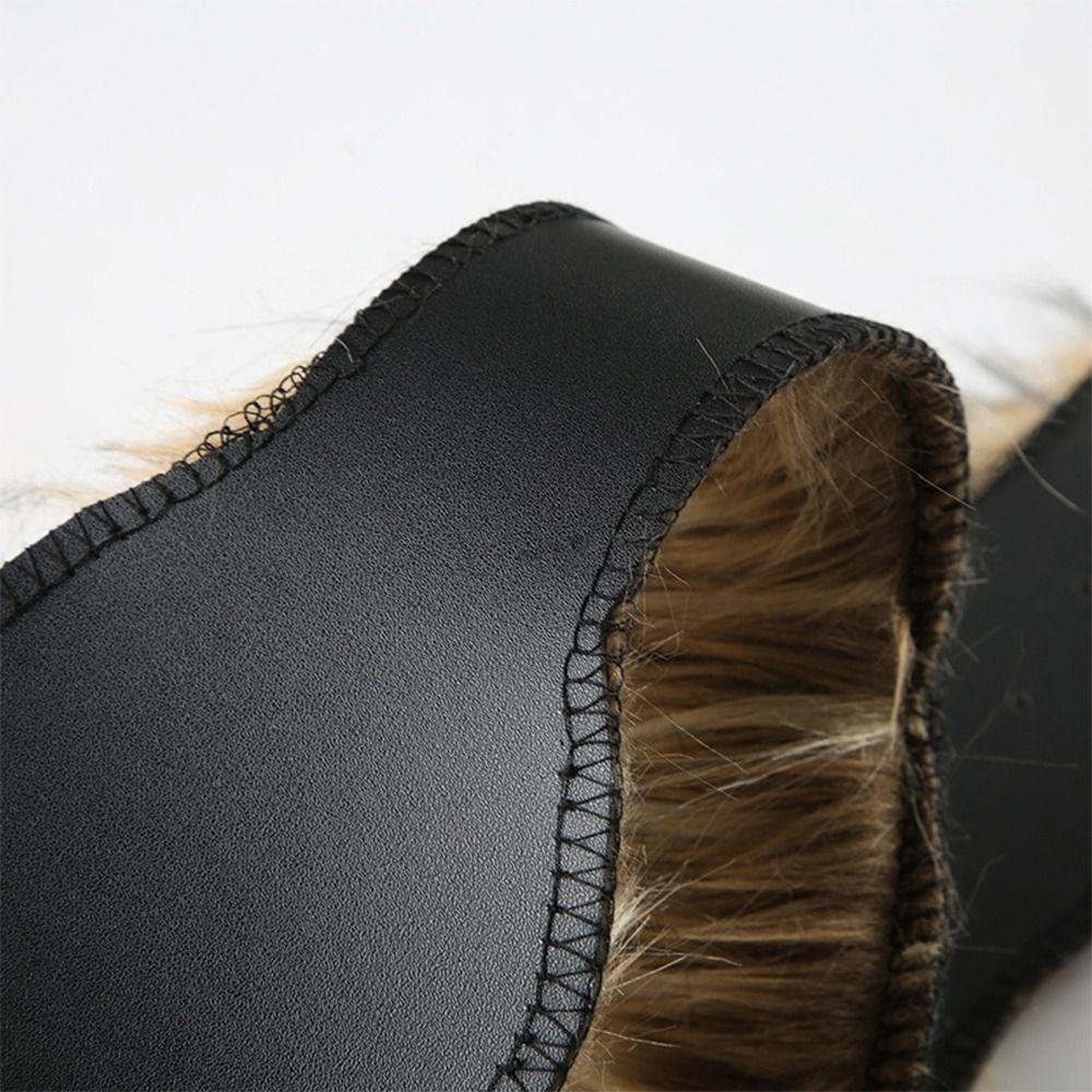 Super Soft Punk Fur Belt Fluffy Waistband New Hiphop Jeans Belt  Jeans Pants Decor