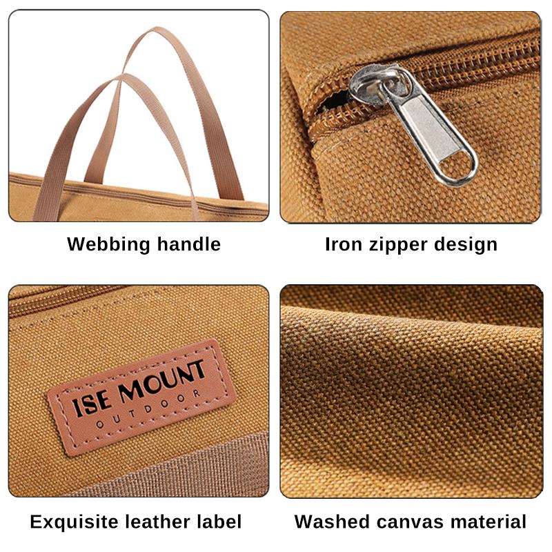 Tool Bag, Outdoor Camping Accessories Storage Bag, Tent Wind Rope Storage Bag, Camping Portable Ground Nail Bag, Round Bag
