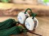 Kutani "Wind Chime" White Rabbit Red-painted Small Pattern