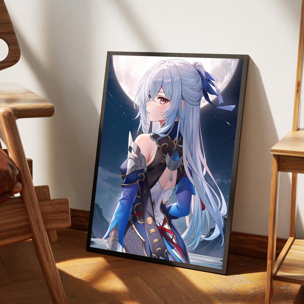 Game Honkai Star Rail Jingliu  Vintage Posters Sticky Whitepaper Prints Posters Artwork Posters Wall Stickers