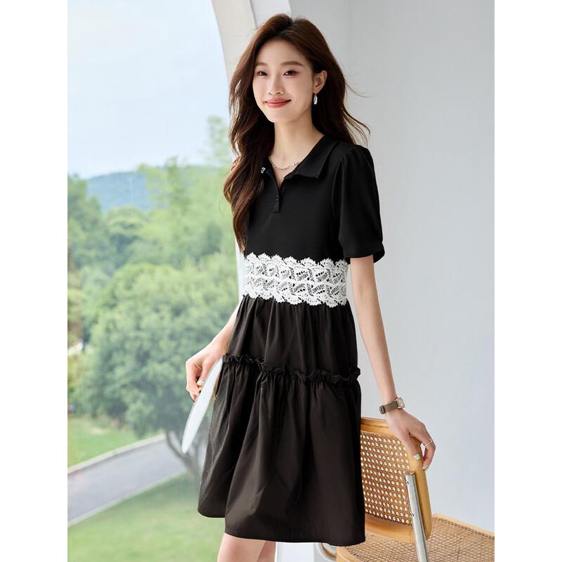 ORIGIN Women s POLO Neck A-Line Dress M