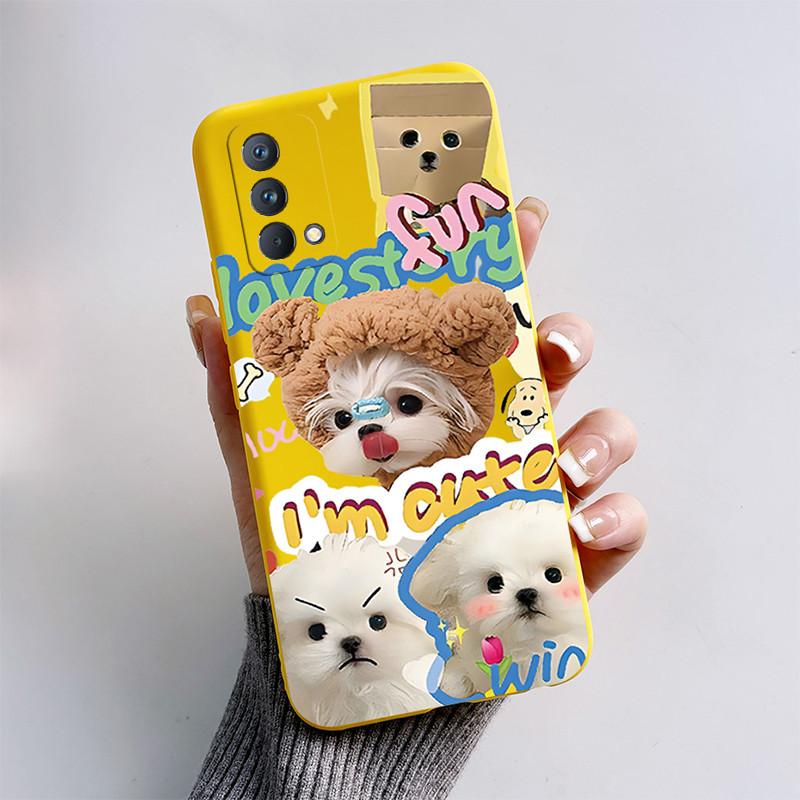 Soft TPU Case For Realme GT Master Edition Cover Cute Cartoon Funny Cat Bumper Capa Coque For OPPO Realme Q3 Pro Carnival Fundas