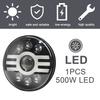 Car LED Roung Light 7in Diameter 500W 6 Beads Aluminium Alloy Round LED Car Light Round LED Car Light Car LED Round Light