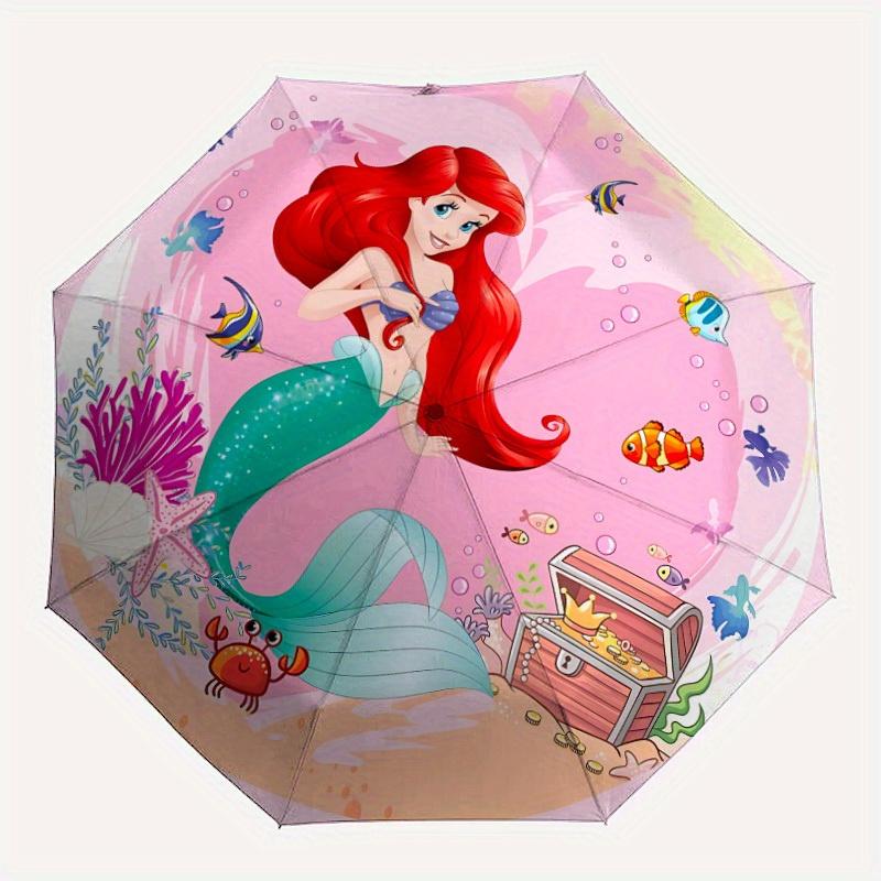 

1pc Mermaid Design Automatic Opening/Closing Folding Umbrella with 8 Iron Ribs, Portable Sunshade for Men and Women yy250731095