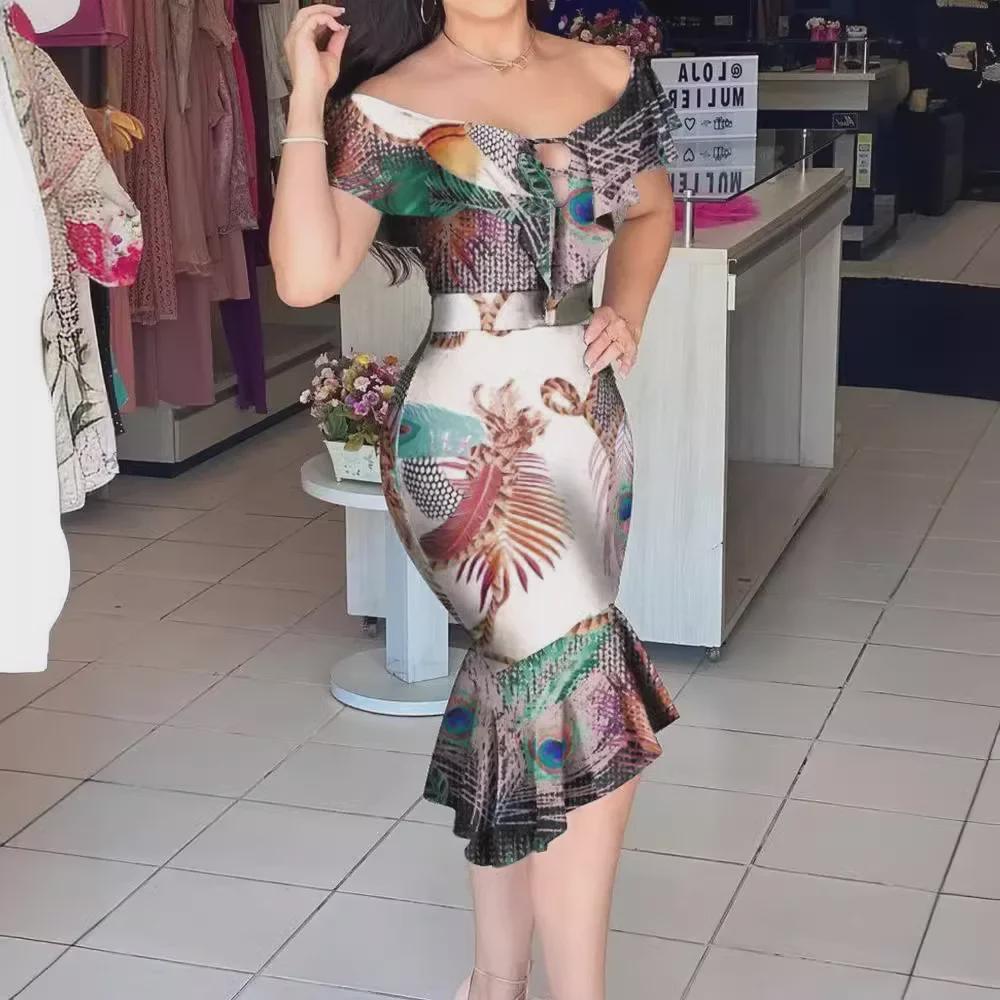 Sommer 2023 Europäische & Amerikanische Mode: Heiß verkaufendes sexy Damenkleid