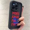 Love Heart More Amor Phone Case For IPhone 16 15 14 Plus 13 12 11 17 Pro Max Pro Soft Cover