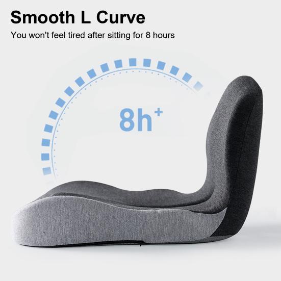 Universell setepute Sklisikker base Design Minneskum Setepute med korsryggstøtte Ergonomisk rullstolpute