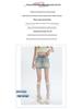 2025 High Waist Spicy Denim Mini Skirt - Slimming, Anti-Exposure, A-Line Fit for Women