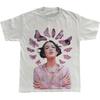 Offiziell lizenziertes Olivia Rodrigo Butterfly Halo Weißes Tour T-Shirt Rückendruck