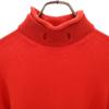 HERMES Made in Italy Cashmere Blend Long sleeve Mock neck sweater 34 Red Women Used