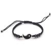 2-4Pcs Yin Yang Tai Chi Beads Infinity Braided String Rope Bracelets Handmade Waterproof Adjustable Cord Strand Bracelet for Men Women Friend Couple