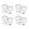 5 Pairs Earring Backs Jewelry Finding for Girls Silver Small