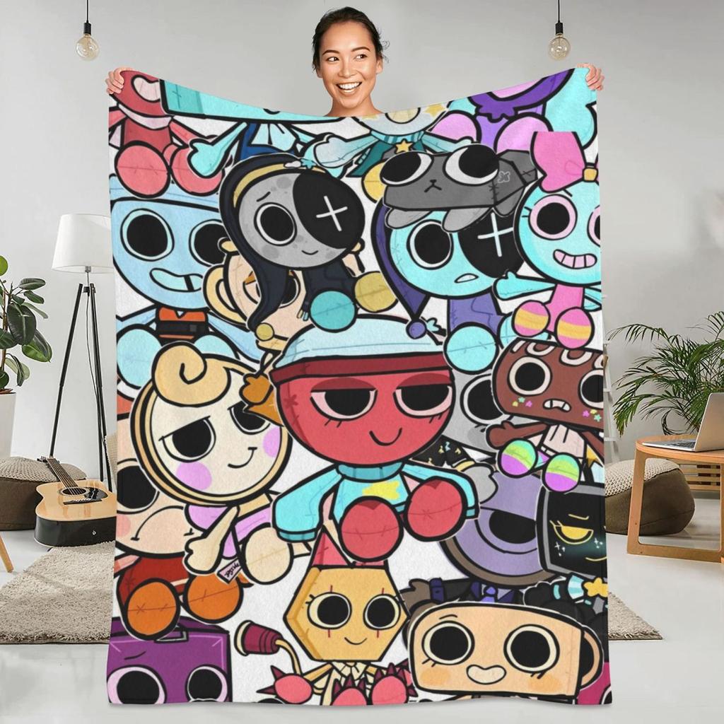 Sprunki Incredibox Game Blankets Airplane Travel Flannel Throw Blanket For Outdoor Warm Soft Design Quality Bedspread Gift