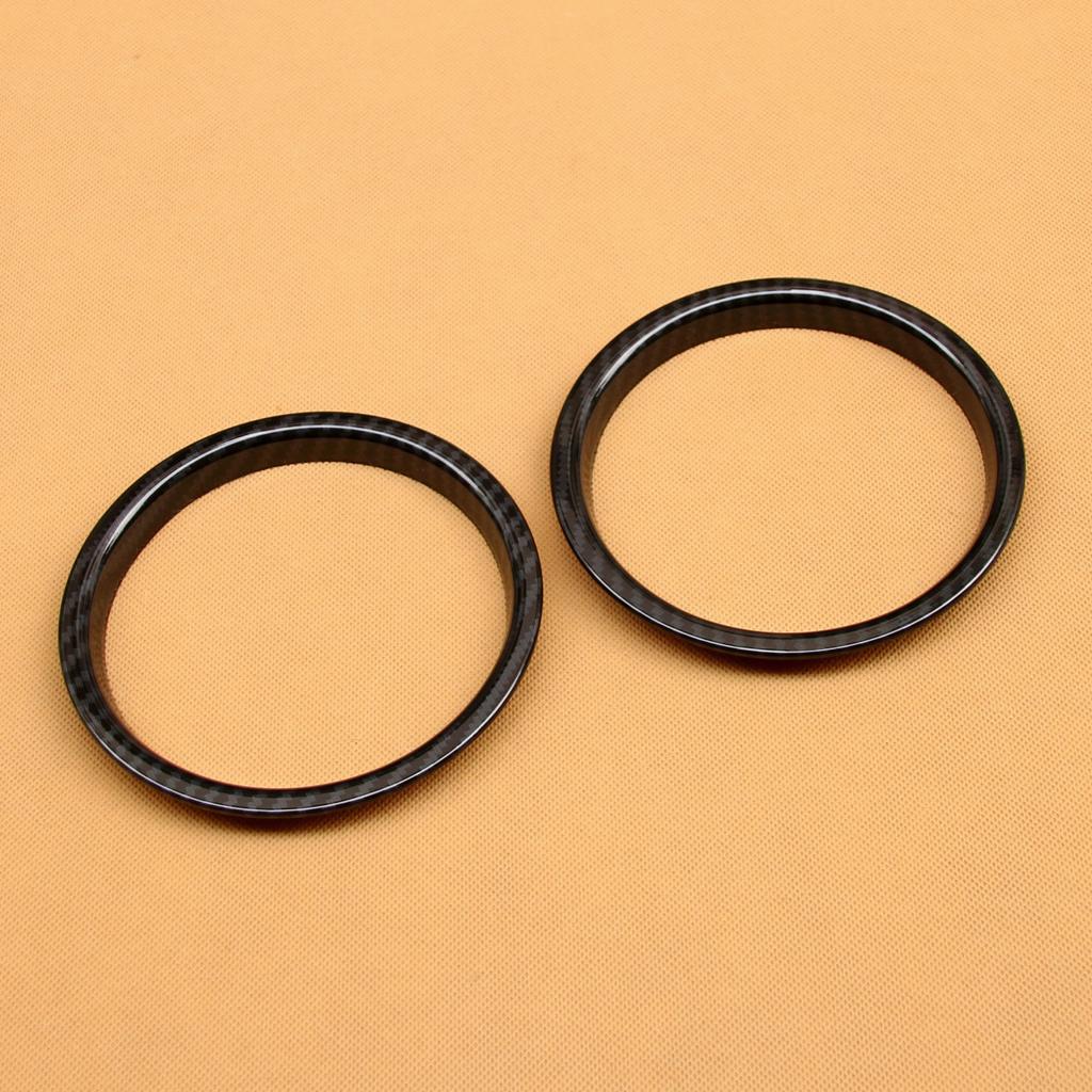 2x Speaker Ring For Mini Cooper F56 F57 Hatch/Cabrio Carbon Fiber Interior Door Loudspeaker Cover Surrounds