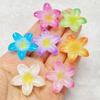 10Pcs New Cute Resin Shiny Colorful Flowers Flat Back Home Decor Parts Embellishments For Hair Bows Accessories