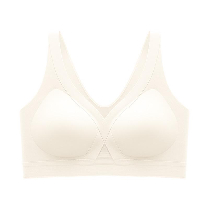 

Женский бесшовный бюстгальтер на бретелях с противоскользящим эффектом – Невидимый, Тонкий, Не задирается, Жилет в стиле для маленькой груди L (52.5-60 kg)