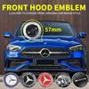 1pcs 57mm Car Front Hood Emblem Bonnet Sticker Badge Decal Styling For Mercedes benz A B R G Class GLK GLA w204 W251 W463 W176 XB5