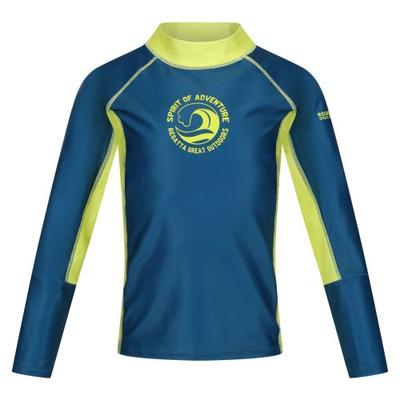 Childrens/Kids Hoku II Contrast Detail Swim Top