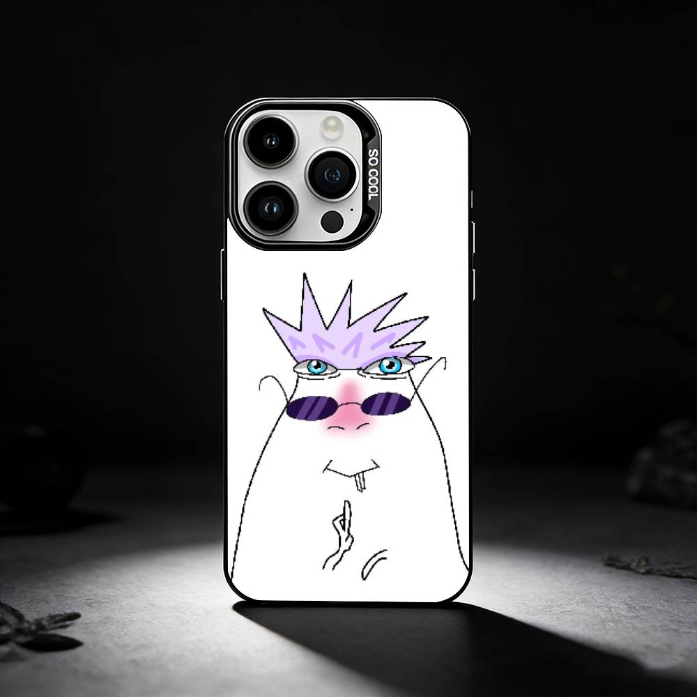 goofy hamster Phone Case For iPhone 17,16,15,14,13,12,11 Plus,Pro Max,XS,Colored silver phone case