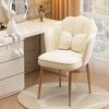 Light Luxury Modern Makeup Chair with Petal Backrest