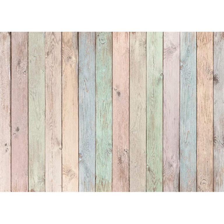 BELECO 7x5ft Fabric Colorful Wood Backdrop Easter Pastel Colored Wood Planks Photography Backdrop Easter Decor Birthday Party Baby Shower Boy Girl
