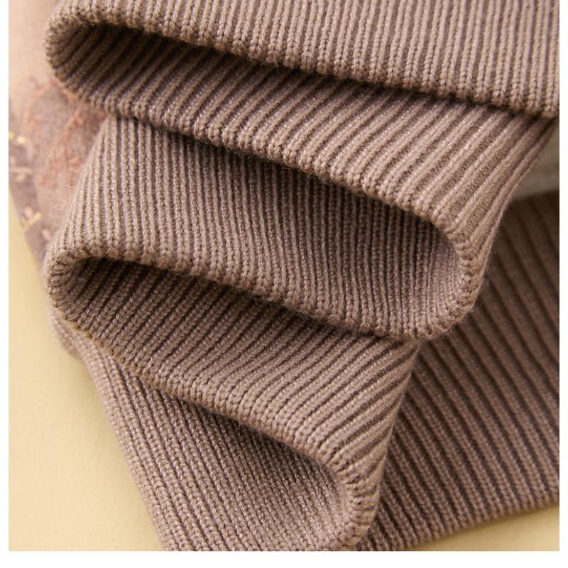 Autumn and Winter Thickened Vest Women's Plus Velvet Printed Vest Jacket