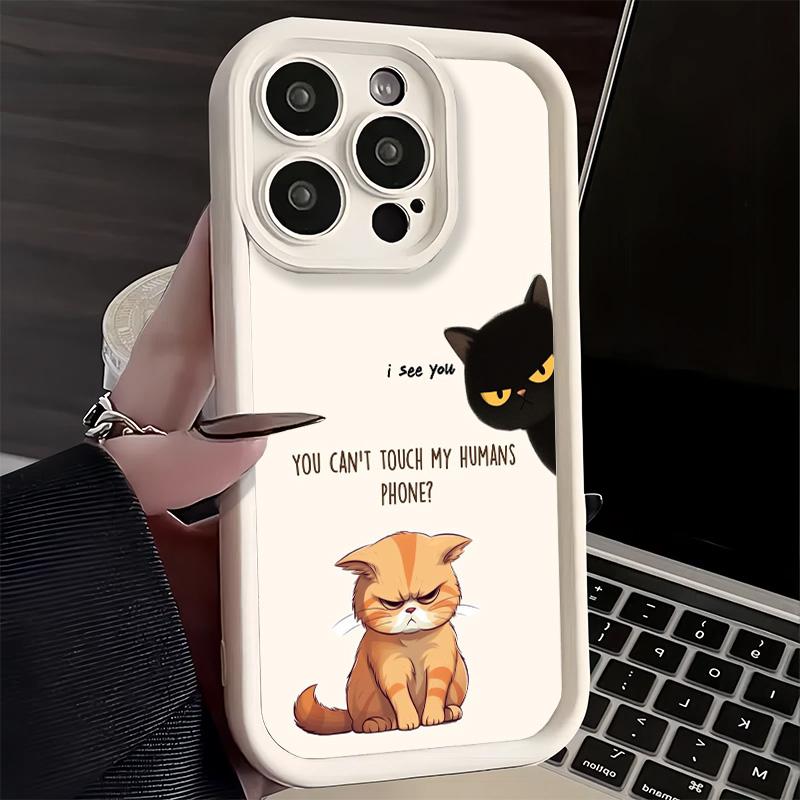 Phone Case for iPhone 17 Air 16E 15 16 Pro Max Funny Dont Touch My CallPhone Cover 14 Plus 13 12 Mini Soft Shell Silicone Fundas