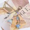 Y2K Aesthetic Marine Dolphin Wishing Bottle Pendant Shell Star Beaded Keychain Sweet Girls Bag Pendant Decor Backpack Ornament