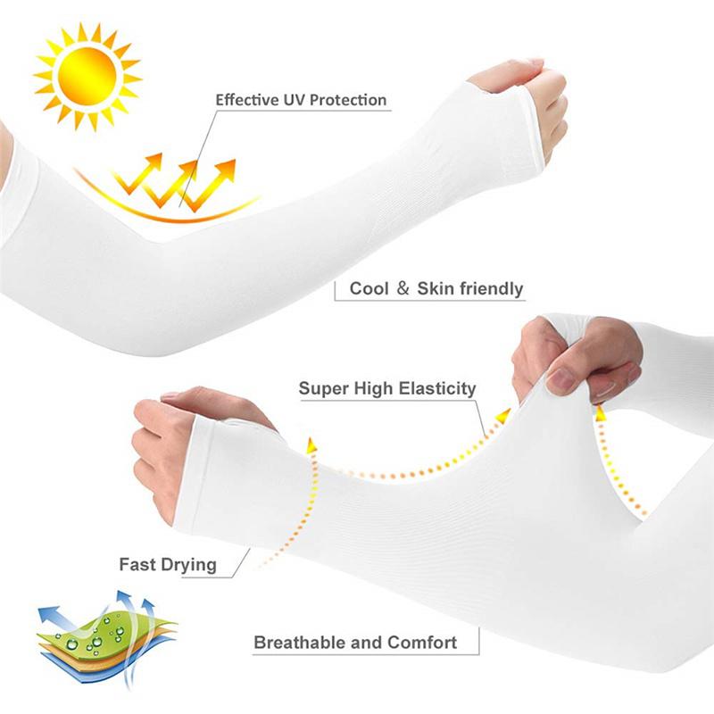 Maniche di protezione solare Ice Sleeve Guanti da guida Manica lunga senza dita