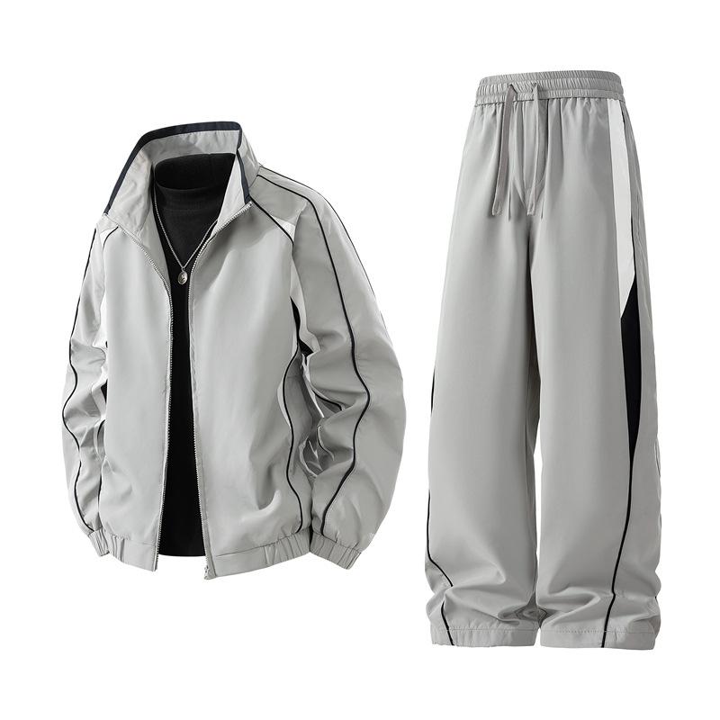 Pánské svrchní oblečení nadměrné velikosti, ležérní sportovní souprava pro muže
