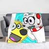 Tylers And Snowi Gaming Fleece Blankets Game Anime Customized Throw Blankets for Home Hotel Sofa  125*100cm Rug Piece