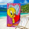 1pc Tweety3 Beach Towel, Beach and Seaside Swimming Pool Equipment, Fashion Pattern, Rectangular, Travel Essentials