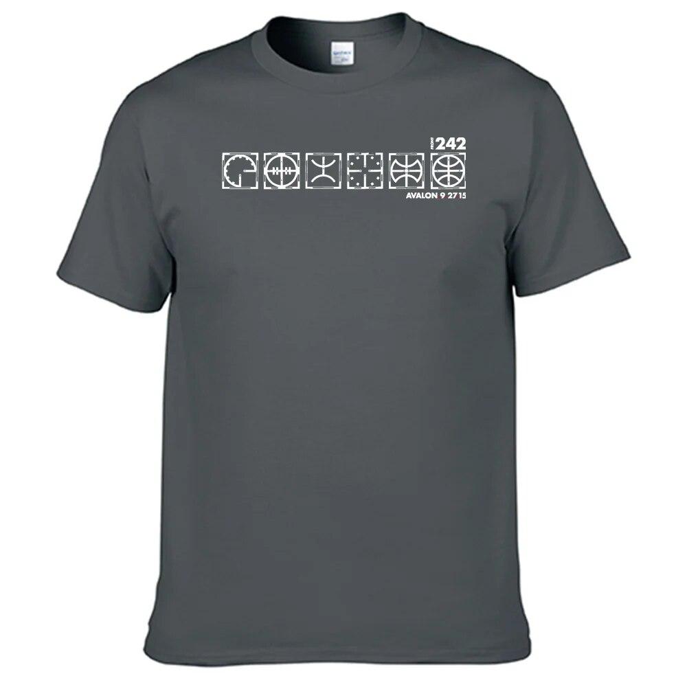 Přední 242 Tričko Unisex 100% bavlna Unisex Dámská košile Nejprodávanější N09