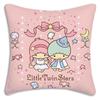 Littletwinstars Sanrios Pillow Covers Cartoon Sofa Decorative Home Double-Sided Printing Short Plush Cute Cushion Cover