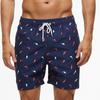 Herreshorts Casual Classic Fit Sommerstrandshorts med snøring med elastisk midje og lommer
