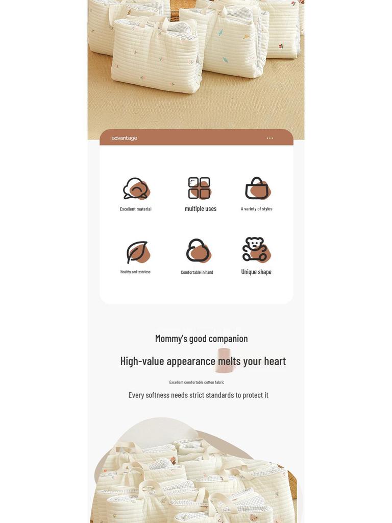 Tragbare Atmungsaktive Baumwoll-Babykrippenmatratze - Bestickt, Maschinenwaschbar, Faltbar für Nickerchen