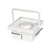 Combined Paintbrush Care Unit Solvent Resistant Design With Lid And Carrying Handle 6.5x6.5x3.5 Storage System