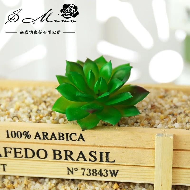 1 st Härliga Konstgjorda Suckulenter Växter för DIY Hem Trädgårdsdekoration Bröllopsväxter Väggblomsterarrangemang Bonsai Falsk Växt