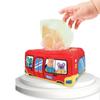Montessori Toys For Babies Reusable Washable Magic Tissue Box For Boys Girls Early Childhood Learning Toys Baby Gifts(1PACK)