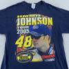Vtg 2005 Jimmie Johnson NASCAR Nextel Cup Series T-Shirt L/XL Racing 48 Hendrick