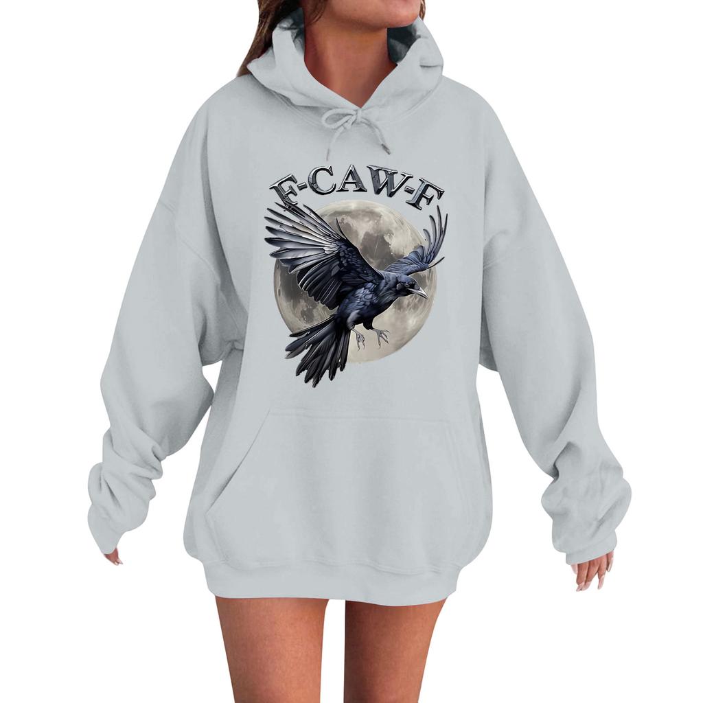 Women's Fashion Casual Long Sleeve Loose Printed Sweatshirt