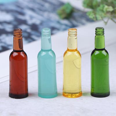 6ks 1:12 Miniaturních pivních lahví na pití v Dollhouse pro panenky Kuchyňské doplňky
