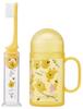 Skater Standing Jointed Toothbrush with Dental Medium Winnie the Disney Case, Bristles, 14.5cm, Pooh, Design, TRKS1-A