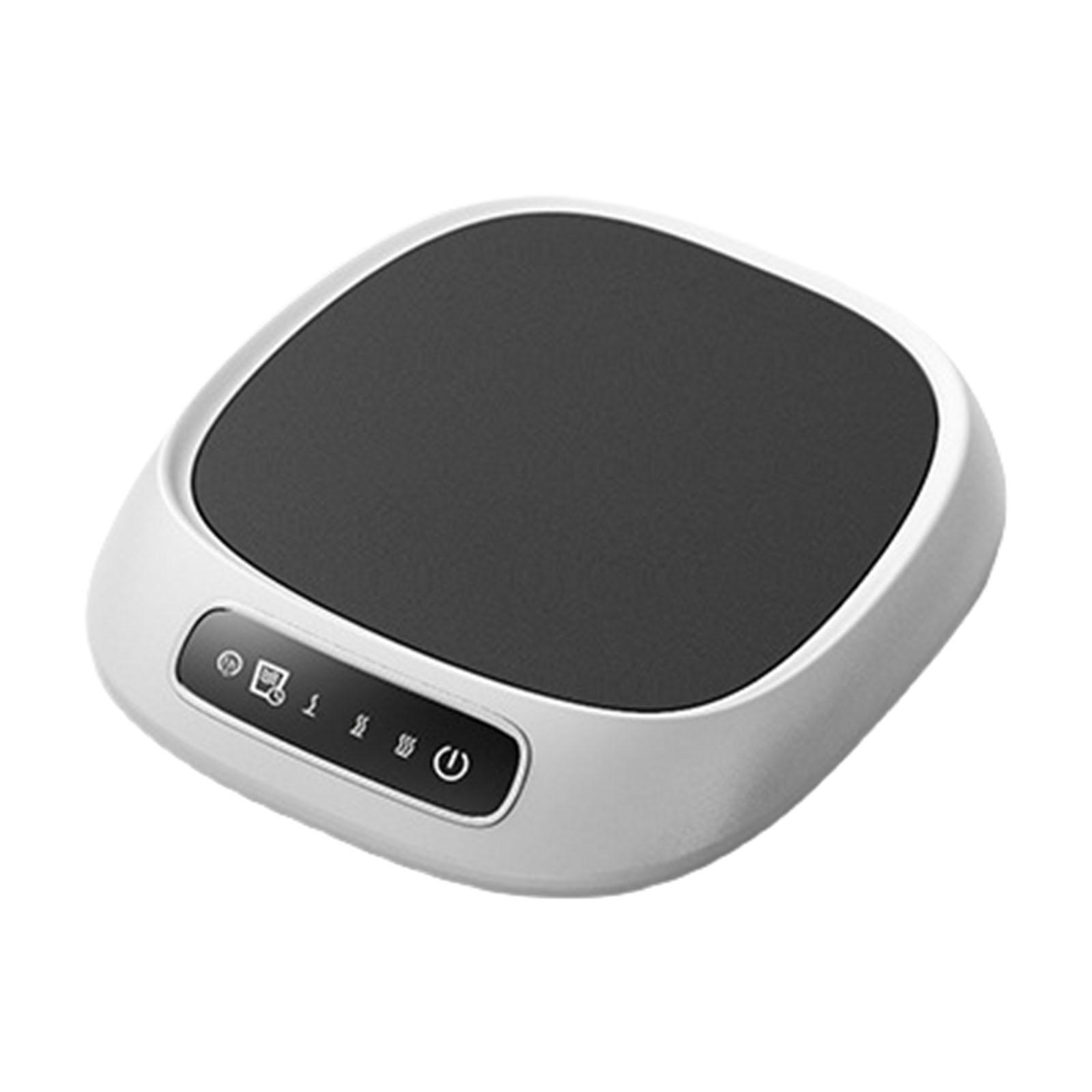 

Электрическая подставка для подогрева кружки с регулируемой температурой, подогреватель для напитков для офисного стола или домашнего использования белый