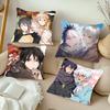 NO.6 Anime Pillow Case Fashion Square Pillowcase Bedroom Sofa Room Ins Decoration Leisure