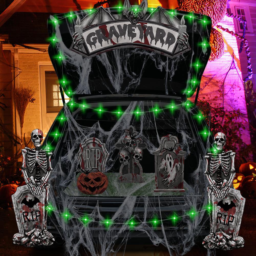 Trunk Decorations Kit Garage Door Decorations Dinosaur Decoration for Car SUV Garage Door  Entryway Archway Halloween Party