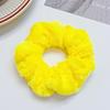 Solid Soft Plush Wide Hair Band For Women Girls Ponytail Holder Hair Tie Fluffy Rubber Band Scrunchie Hair Accessories