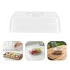 Rectangular Clear Cake Dome Cover 21.5x16.5cm Transparent Food Cover Display Bakery Tray Pastry Dessert Snack Lid
